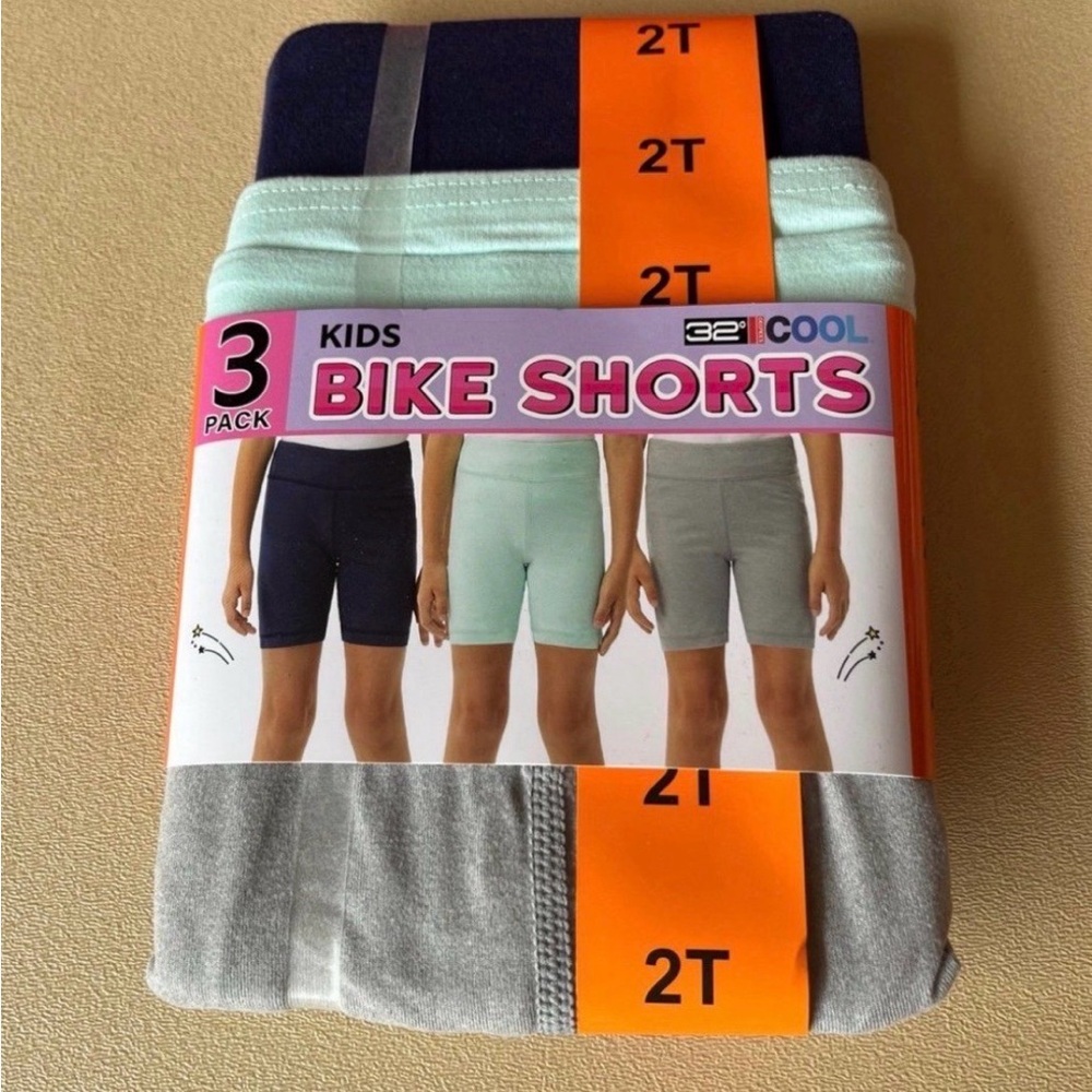 32 Degrees Toddler Girls Size 2T Bike Shorts Trio